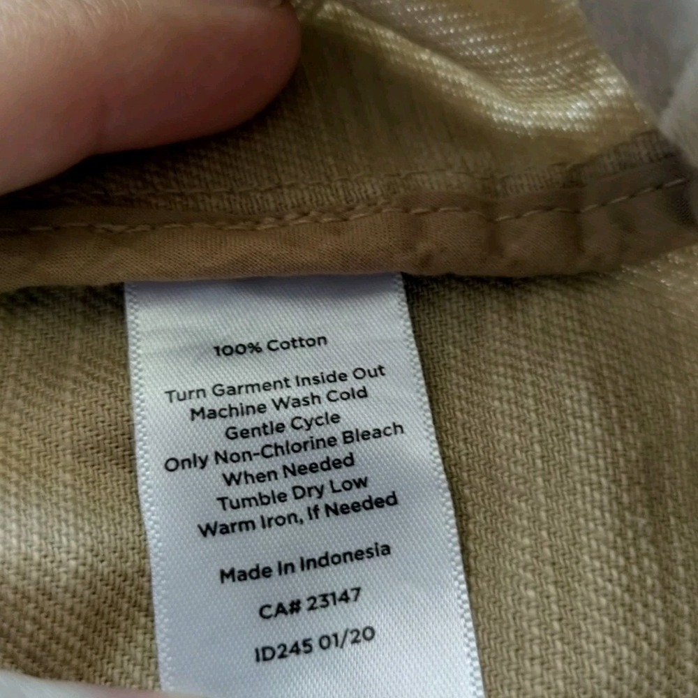Talbot's Band Collar Jacket Cotton Plus size 3X - Picture 7 of 7